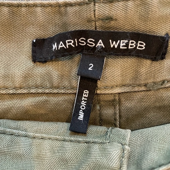 Marissa Webb Eliza heavy canvas skirt, military green - Picture 5 of 6